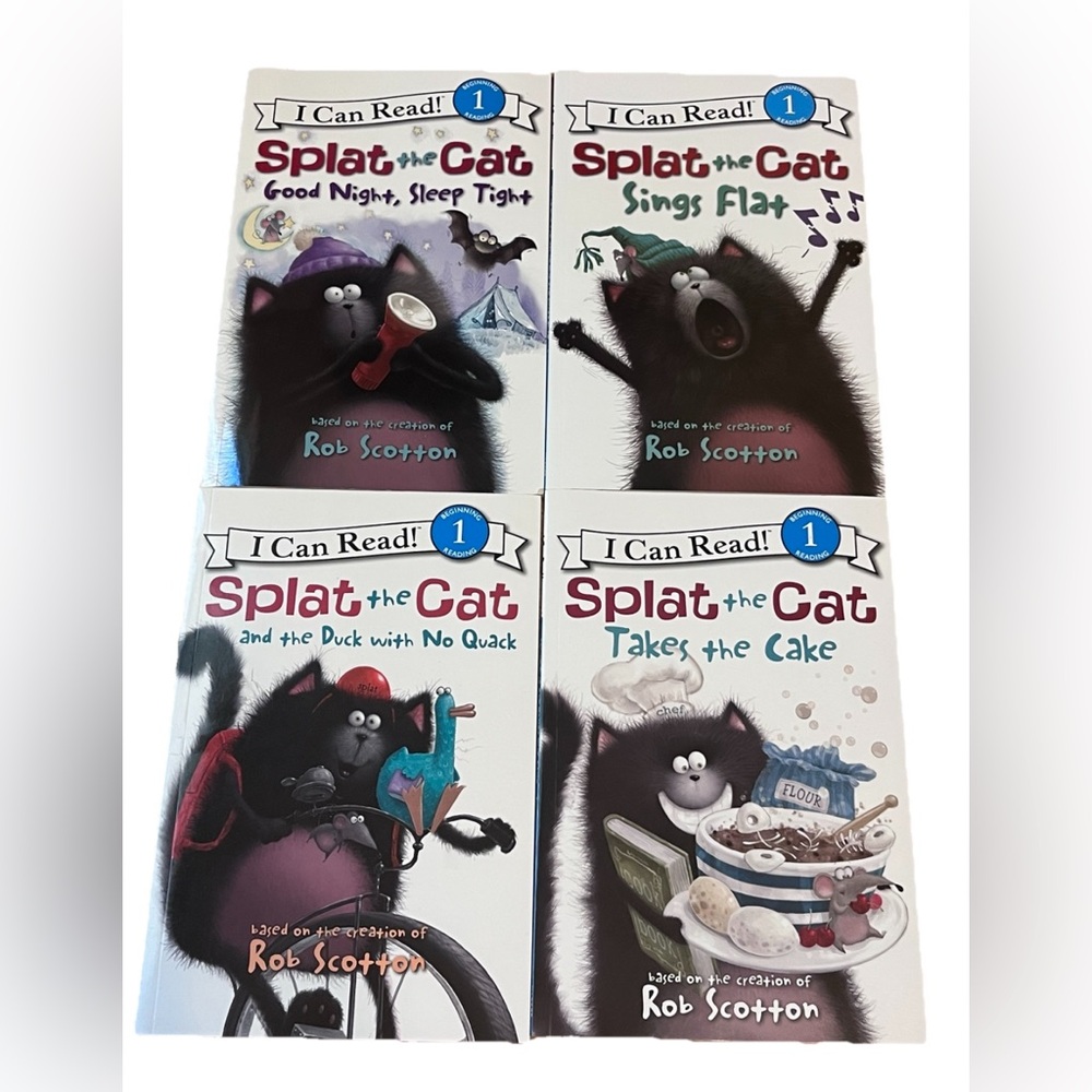 Splat the Cat I Can Read! Level 1 – 4 Book Bundle